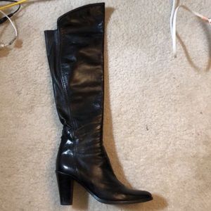 Italian leather high boots 9,5